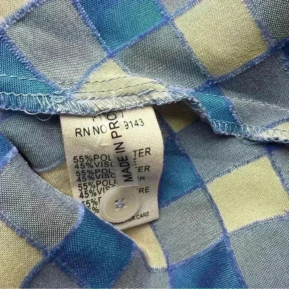 NWT FRNCH Victoire Check Center Cutout Woven Dress Size Small - Picture 15 of 15